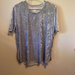 Silver Velvet Shirt
